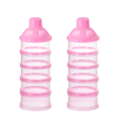 Baby Milk Powder Formula Dispenser 5 Layers Stackable Formula Container Baby Feeding Travel Storage Container, BPA Free