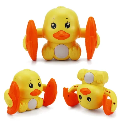 Funny Walking Somersault Light Music Toys Children Electric Kids Battery Operated Music Duck Toy