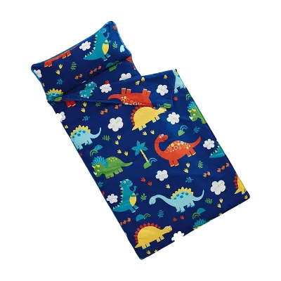 Rollup Design Soft Microfiber Polyester Kids Toddler Nap Mat Quilted Bedding Set Cartoon Preschool Daycare Includes