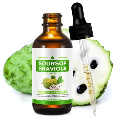 Custom Soursop Graviola Liquid Drops Soursop Graviola Leaf Extract Liquid Drop for Immune Boost Relax Soursop Bitters Liquid