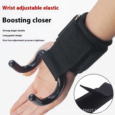 Wholesale Metal Lifting Steel Hooks to Improve Power Grip Lift Pull-ups Palm Guard Wrist Grip Hooks