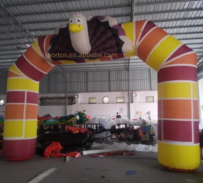 Hot Sale Festival Events Decoration Inflatable Turkey Arch,customized Size Inflatable Turkey Arches