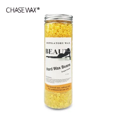 Wholesale Low Melting Temperature Hot Wax Beads Hard Film Wax for Full Body Hair Removal Depilation Waxing Honey 400g