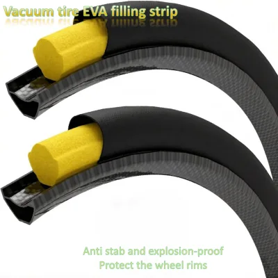 Manufacturers Mass Produce EVA Round bar Bicycle Tire Core Filling Cotton EVA Slotted Strip Green Orange Color Can Be Customized