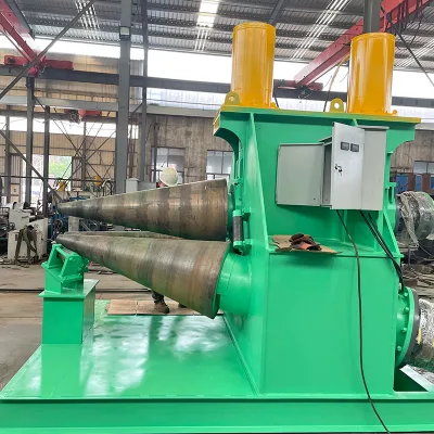 30x1600 Cone Rolling Machine for Sheet Metal,3 Roll Hydraulic Conical Plate Roll Forming Machine-Factory Direct