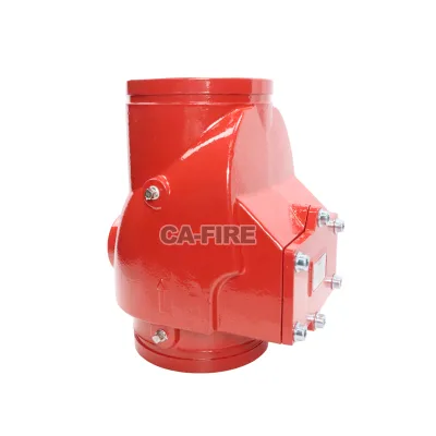 Grooved End Swing Check Valve DN50 DN250 Ductile Iron PN16 Anti Backflow Non Return Valve Fire Protection HVAC Pipeline System