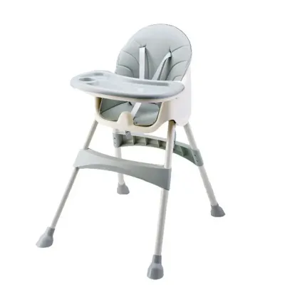 Willsee Foldable Padded Kids Bib Set with Leather Arm Chair Cover Parasol Virgin Weaning Dine Modulat for Feeding Made Plastic