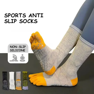 Custom Five-Finger Yoga Socks Professional Silicone Non-Slip Pilates Floor Socks