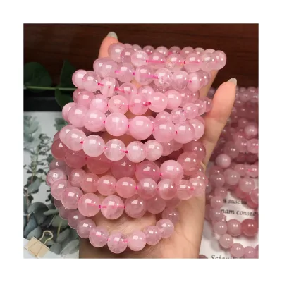 2026 Crystals Bracelets for Women - Spiritual Healing Gift Rose Quartz Bracelet