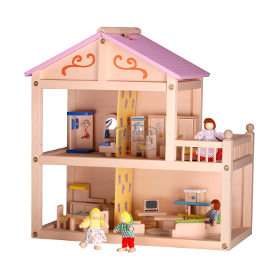 New Design Wooden Doll House  Children Toys Quality Dollhouse