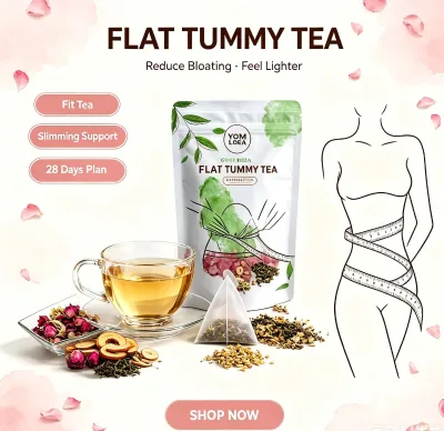 Private Logo Premium Flat Tummy Slimming Tea for Adults-Low-Fat Low-Carb Sugar-Free Gift Packaging