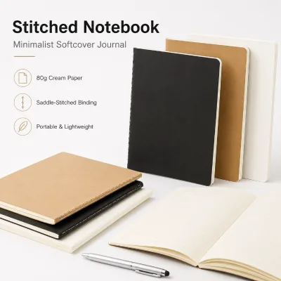 Custom Logo Kraft Paper A5 Pocket Notebook Journal Notebook Small Brown Kraft Line Notebook Diary Book Custom LOGO Notepad