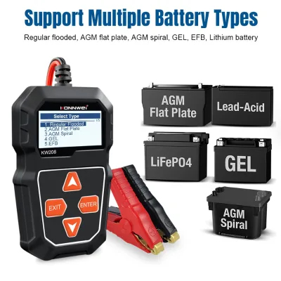 New Product KONNWEI KW208 Car Battery Resistance Tester with Power None Customized Support Available