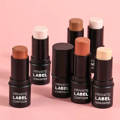 Kawaii Neutral Highlighters Private Label Face Multi Makeup Cream Bronzer Contour Highlighter Stick Bulk Face Skincare Bronzer