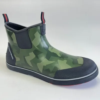 1 Pair MOQ Men's Rubber Rain Boot, waterproof men's Rainboot,soft lining and cushion men's work rain boot, men's ankle rain boot