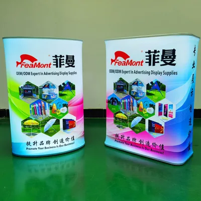 FEAMONT Aluminum Foldable Pop-Up Portable Advertising Counter High Quality Promotion for Trade Shows for Travel Agencies