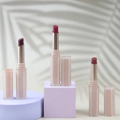 Private Label Matte Lipstick Custom Logo Waterproof Smooth Pink Jelly Tube Non Fading Non-stick Long-lasting Makeup Wholesale