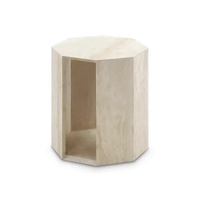 Light Luxury Marble Coffee Table Wabi-Sabi Style Minimalist for Living Room Balcony Corner Bedside