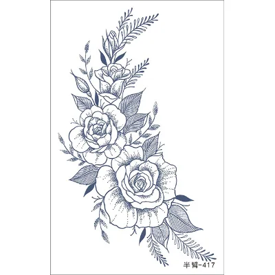 Realistic Long Lasting Semi Permanent Genipa Tattoo Temporary Tattoos for Adults Long Lasting