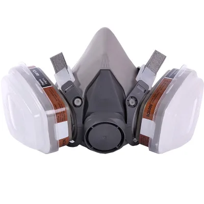 CE Certification 6200 Replaceable Half-side Double Filter Element Spray Chemical Mask for Chemical