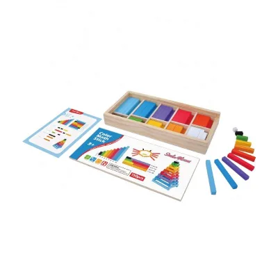 300 PCS High Quality Colorful Educational Montessori Wooden Math and Match Sticks Toys
