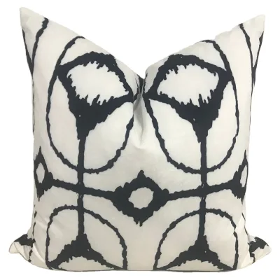 Black and White Geometry Printing Pattern Pillow case Soft Cushion Case for Sofa Bed Can Be Customized Cushion Cover