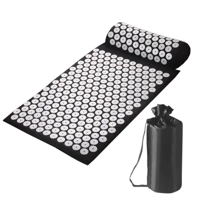 Acupuncture Mat and Pillow Set Back and Neck Pain Relief Extra Length Acupressure Massage Acupuncture Mat