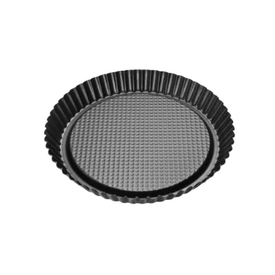 Carbon Steel Quiche Pan, Rust, & Temperature Resistant Non-Stick, Perfect for Baking Fruit Tarts, Quiches & Dessert