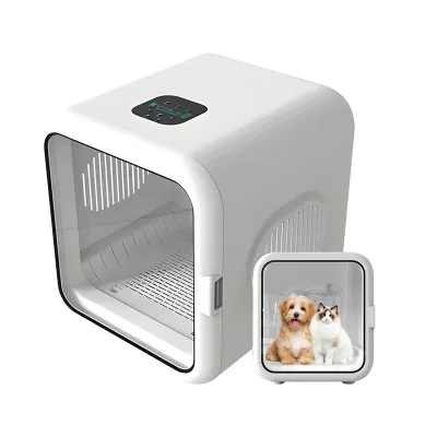 Modern Eco-Friendly Battery-Powered Pet Dryer Silent Household Intelligent Blower Machine ABS Dog Drying Box