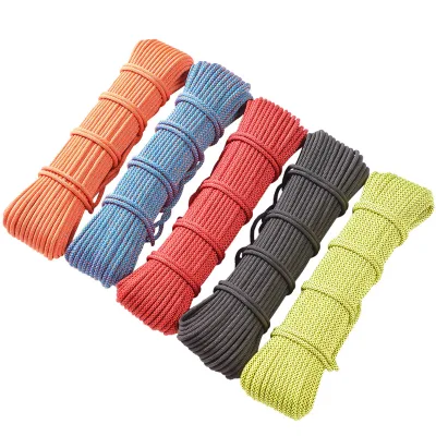 Camnal 6mm Wholesale Hiking Custom Braided Nylon Polyester Cheap Parachute Rope Survival 550 1000ft Cord Camping