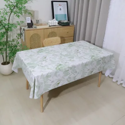 Good Quality Nonwoven PVC Waterproof Tablecloth Protector Eco-Friendly Customized Size Table Cover