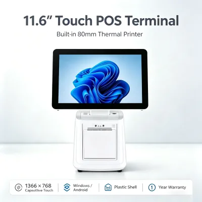 Store Equipment 11.6 Inch Touch POS System with 80mm Printer Cashier Billing Payment Management Mesa Para Caja Registradora