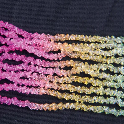 Colorful Gradient Crystal Faceted Beads Crystal Faceted Flat Crystal Glass Rondelle Loose Beads for Jewelry Making DIY