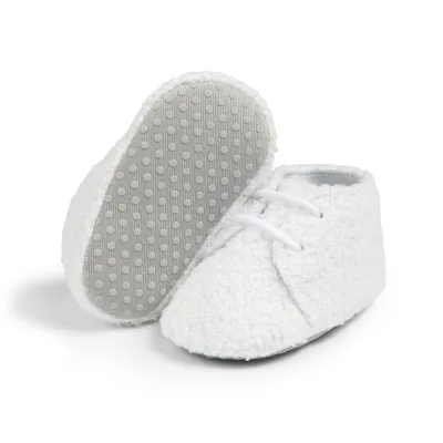 Warm and Cozy Sheepskin-Like Baby Shoes Non-Slip Soft Soles for Newborns Babies Shoes Footwear Crib Shoes