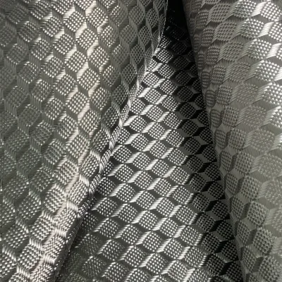 Lightweight Decorative Textured Carbon Fabric for Racing Car Trim Aerospace Industrial Use 3K 240g 3D Black Carbon Fiber Fabric