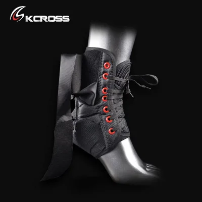 Factory Price Orthopedic Lace up Ankle Brace Neoprene Foot Guard with Pain Relief Adjustable Ankle Stabilizer Support Protection