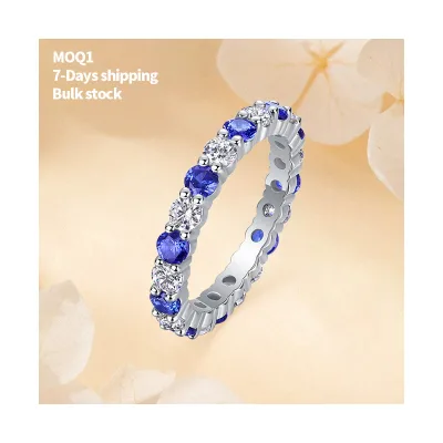 Radiant Blue Star Ring with Sapphire and Diamond Free Video and Picture Jewelry Art Piece Moissanite Rings