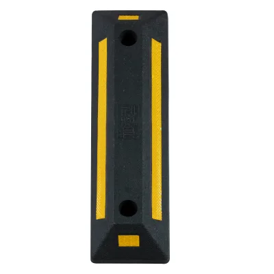 Factory Warehouse Wheel Stops Parking Wheel Stopper Parking Safety Rubber Heavy Duty High Visible Stoppers