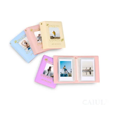 My World Golden Stamping Kpop Mini Photo Album Hollow Style Korea Picture Album for Instax Mini Photo Film