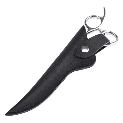 PU Leather Barber Scissor Pouch Holster Hairdressing Scissors Holder Customized Pantone Color & Size