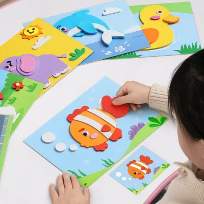 Children's Handmade DIY 3D EVA Stickers Produce Material Package Puzzle Sticker Toy