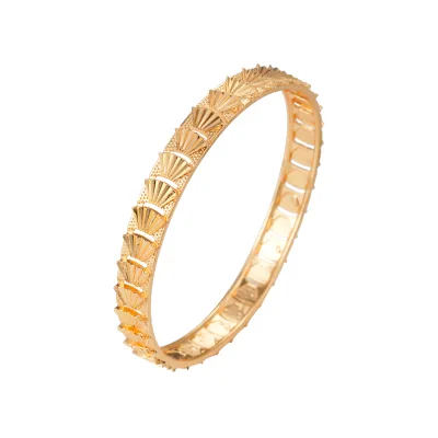 Stylish Seashell Pattern Brass champagne Gold Ladies' High-end Bracelet Jewelry