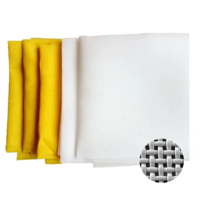 110 Mesh Count Reusable Silk Low Fabric for Screen Printing Polyester Screen Printing Machine
