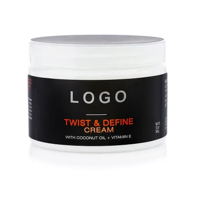 Private Label Natural Moisturizing Dry Hair Defining Set Wet Gel Smoothing Styling Cream