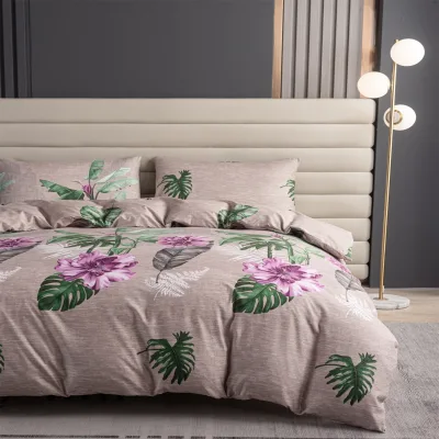 Hot Sale High Quality Microfiber Bedding Set Includes Bedsheet Duvet Cover Pillow Case Home Textiles Available