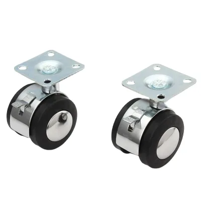 High Quality Furniture Hardware Alloy Plastic Rod Caster Wheel