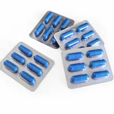 Healthcare Supplement Men's Daily Herbal Supplement Blue Pills Maca Ginseng Blend Capsules