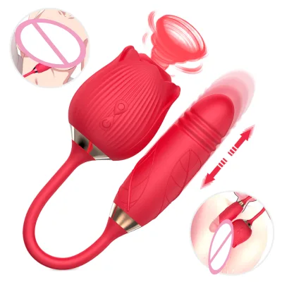 Rose Vibrating the Flower Sex Toys Rose Clitoris Stimulator Sucker Sucking Rose Clitoral Vibrator