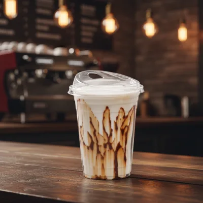 Custom Printed Logo Disposable Plastic Cup Pet Lids Single Wall 90mm 12oz 16oz 22oz 32oz Ice Coffee Juice Cups Clear Logo