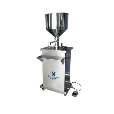 Semi Automatic 1 Nozzle Pneumatic Vertical Paste Filling Machine for Cream Paste